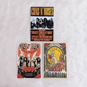 Guns N' Roses Vintage Posters Set 3pc